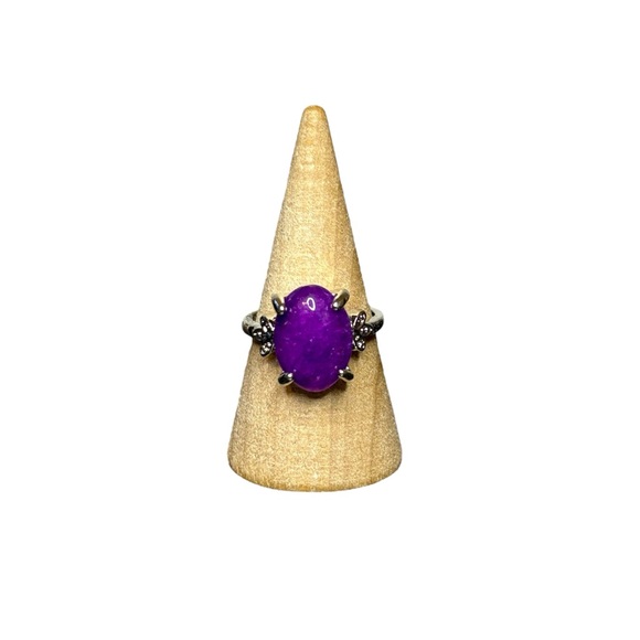 Purple Crystal Ring - Picture 1 of 4